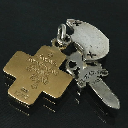 CHROME HEARTS 22K/SV925 Three Trinkets Pendant Size ONE SIZE