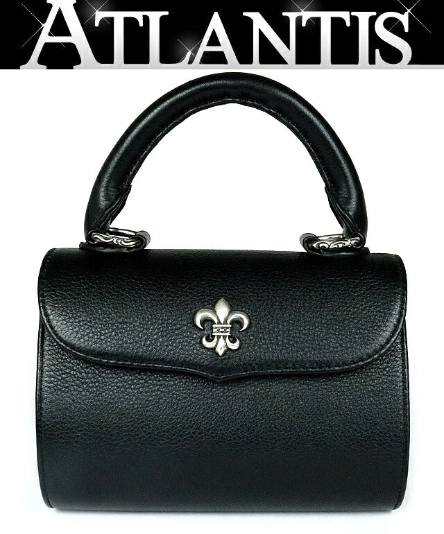 CHROME HEARTS ADAMS BS Flare Leather Handbag Size ONE SIZE
