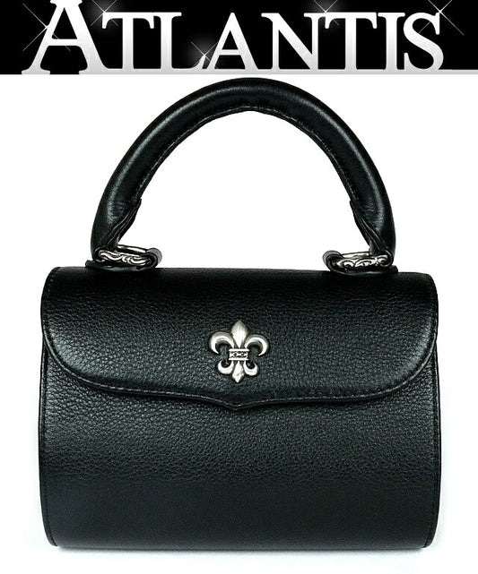 CHROME HEARTS ADAMS BS Flare Leather Handbag Size ONE SIZE