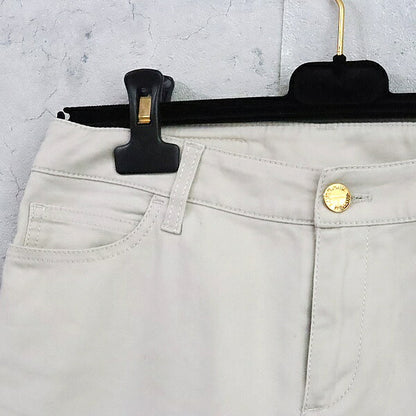 Louis Vuitton Side Panel Cotton Pants White Beige Size 34