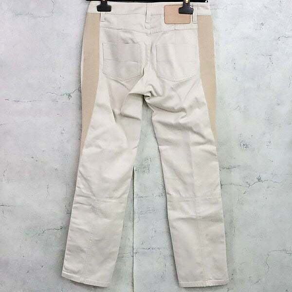Louis Vuitton Side Panel Cotton Pants White Beige Size 34