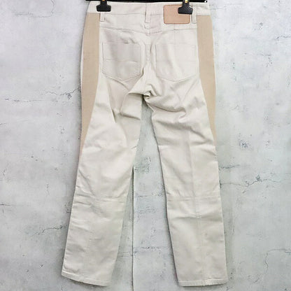 Louis Vuitton Side Panel Cotton Pants White Beige Size 34