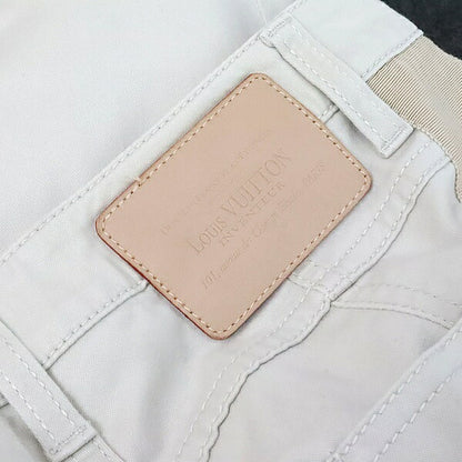 Louis Vuitton Side Panel Cotton Pants White Beige Size 34