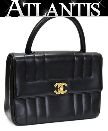 CHANEL Mademoiselle Top Lambskin Handbag Size ONE SIZE