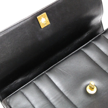 CHANEL Mademoiselle Top Lambskin Handbag Size ONE SIZE