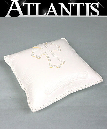 CHROME HEARTS White Leather Paperweight