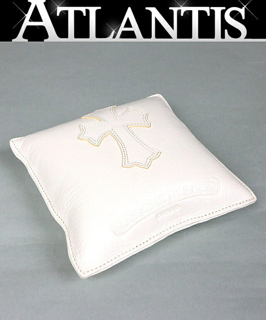 CHROME HEARTS White Leather Paperweight