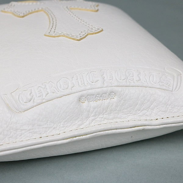 CHROME HEARTS White Leather Paperweight