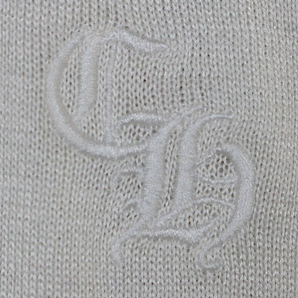 CHROME HEARTS Y NOT Cross Patch Long Sleeve Tee White Size XL