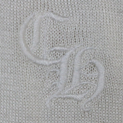 CHROME HEARTS Y NOT Cross Patch Long Sleeve Tee White Size XL