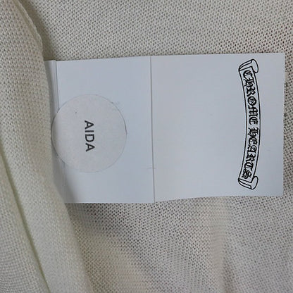 CHROME HEARTS Y NOT Cross Patch Long Sleeve Tee White Size XL