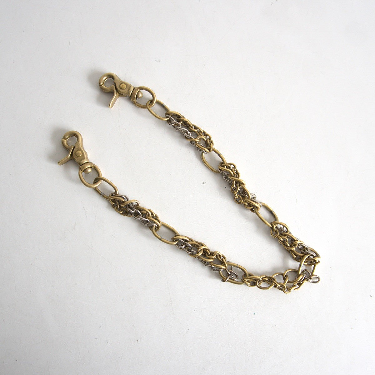 Comme des Garcons 00S Brass Irregular Shaped Ring Wallet Chain