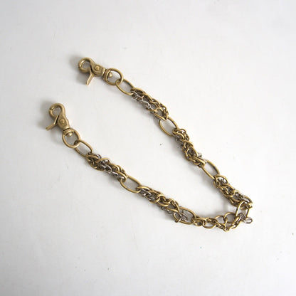 Comme des Garcons 00S Brass Irregular Shaped Ring Wallet Chain
