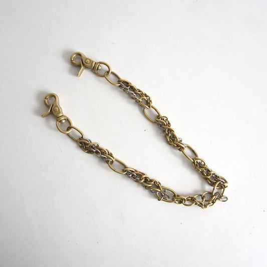 Comme des Garcons 00S Brass Irregular Shaped Ring Wallet Chain