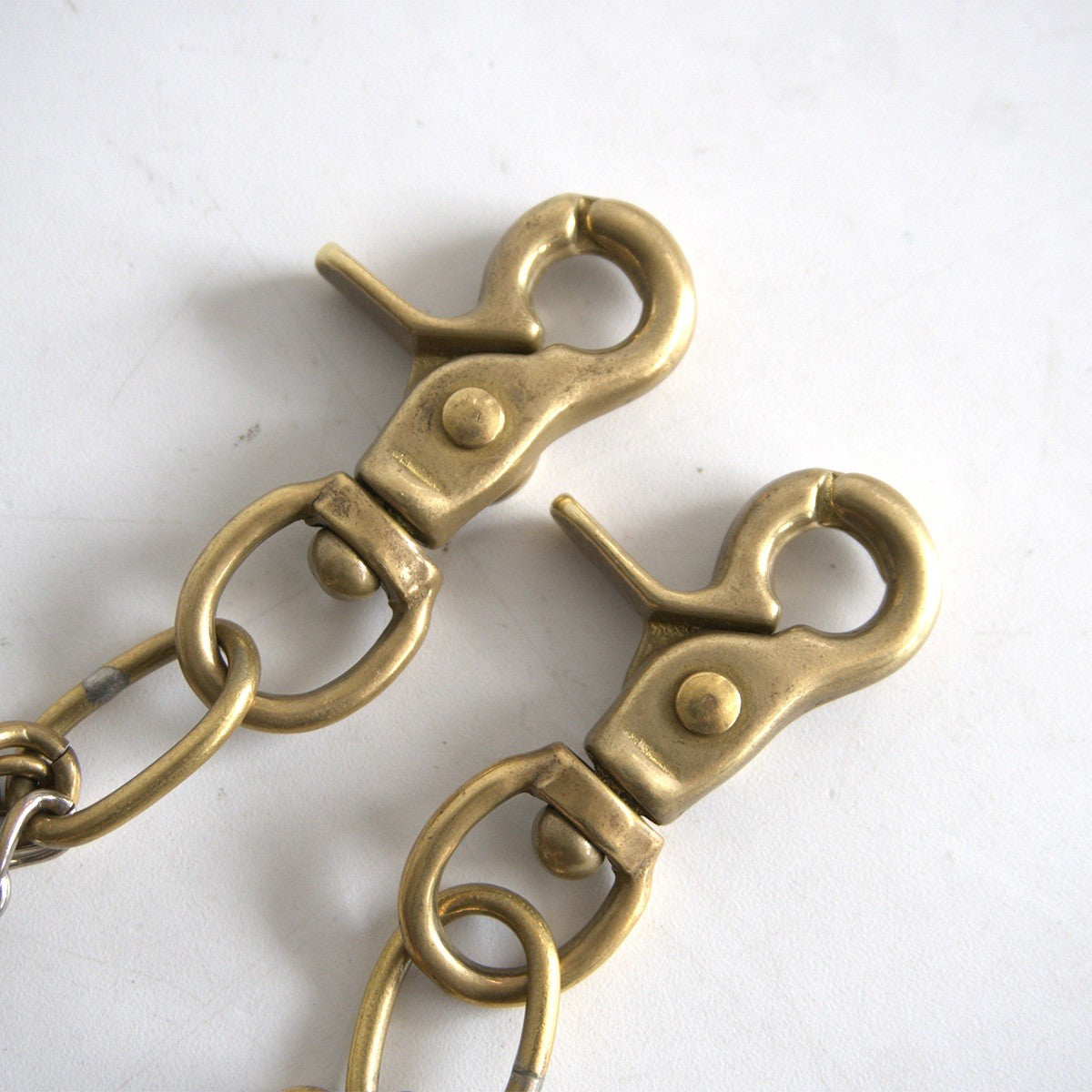 Comme des Garcons 00S Brass Irregular Shaped Ring Wallet Chain