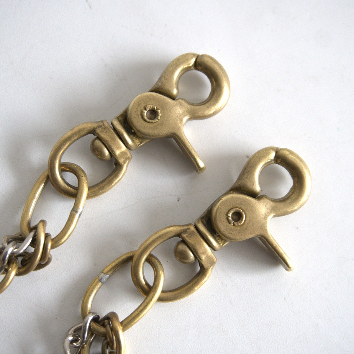Comme des Garcons 00S Brass Irregular Shaped Ring Wallet Chain