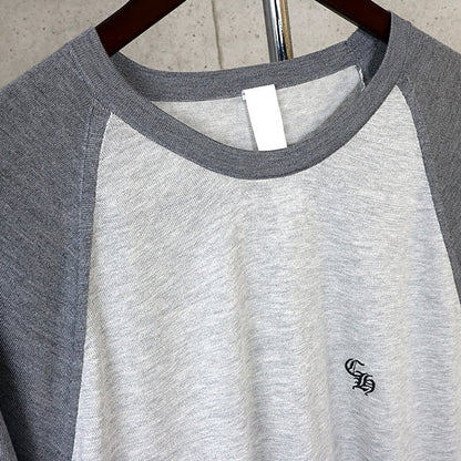 CHROME HEARTS Y NOT Cross Patch Long Sleeve Tee Gray Size XL