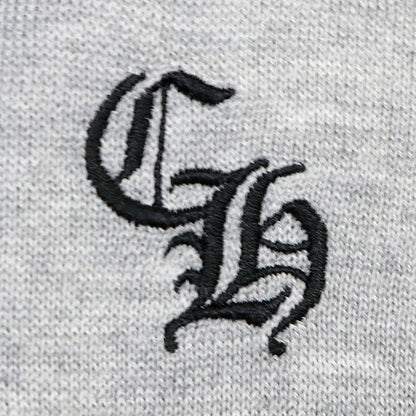 CHROME HEARTS Y NOT Cross Patch Long Sleeve Tee Gray Size XL