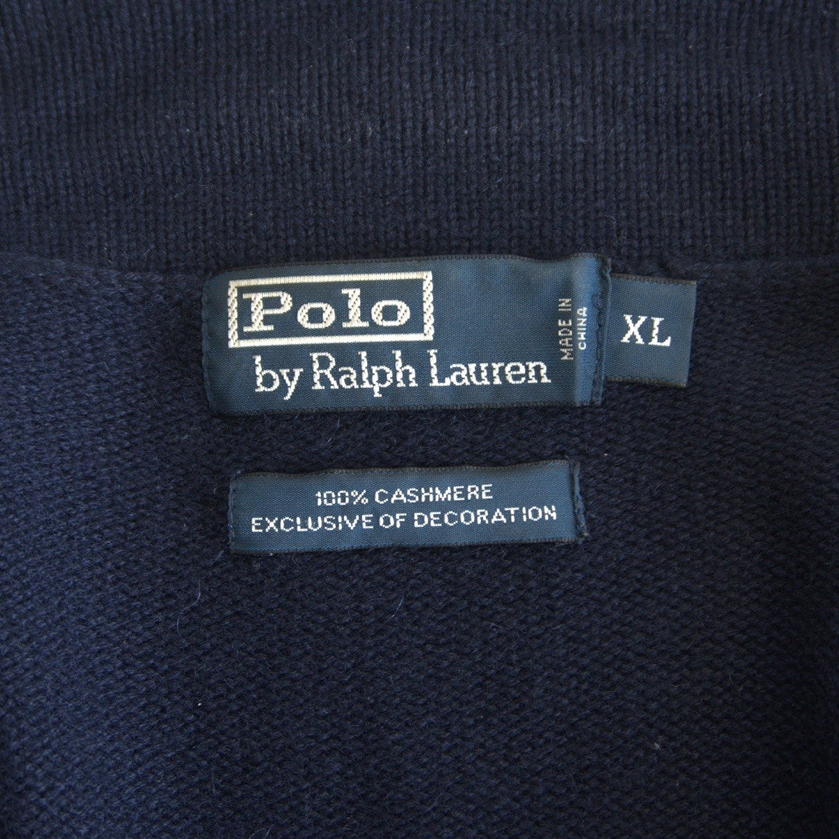 Polo Ralph Lauren 100% Cashmere Navy Blazer Tailored Jacket Size XL