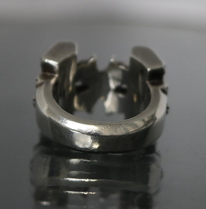 CHROME HEARTS DECO CH Plus Silver Ring Size ONE SIZE
