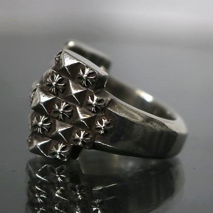 CHROME HEARTS DECO CH Plus Silver Ring Size ONE SIZE
