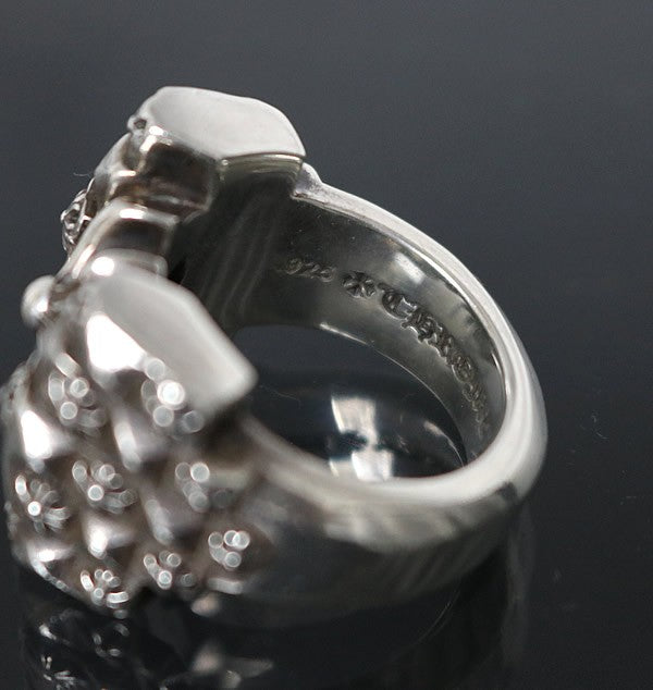 CHROME HEARTS DECO CH Plus Silver Ring Size ONE SIZE