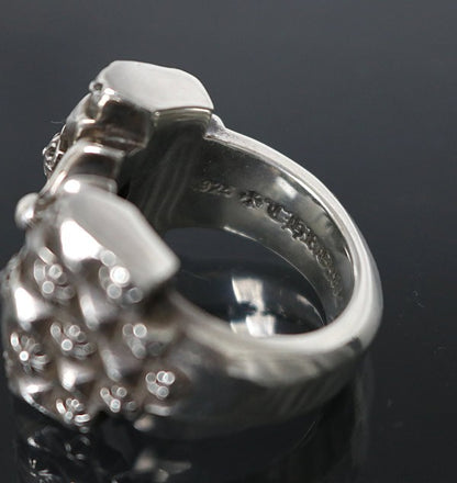 CHROME HEARTS DECO CH Plus Silver Ring Size ONE SIZE