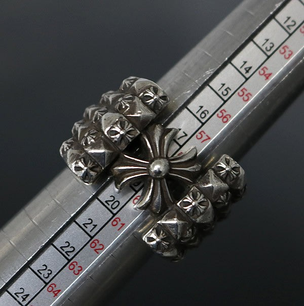 CHROME HEARTS DECO CH Plus Silver Ring Size ONE SIZE
