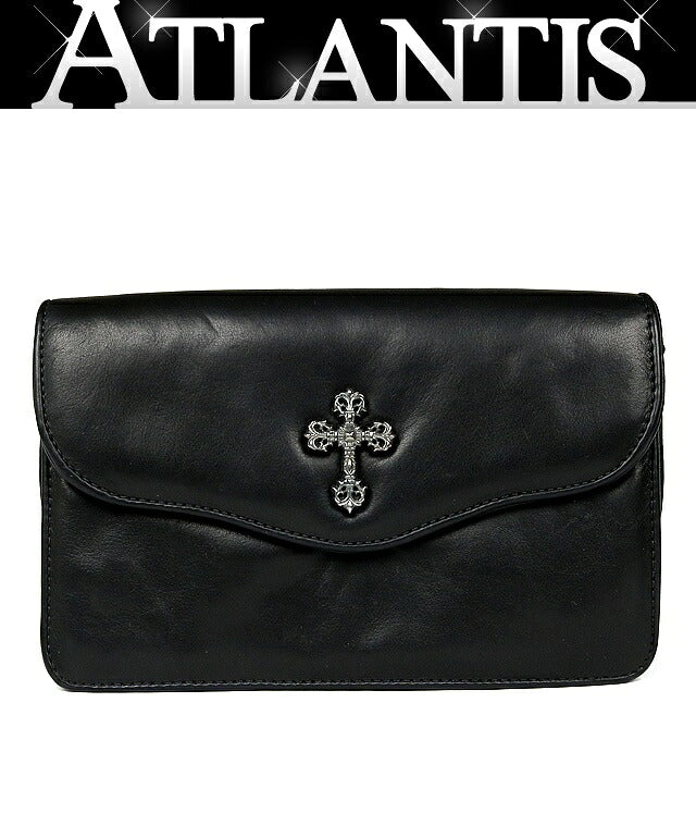 CHROME HEARTS Filigree Cross Chain Bag Black Size ONE SIZE