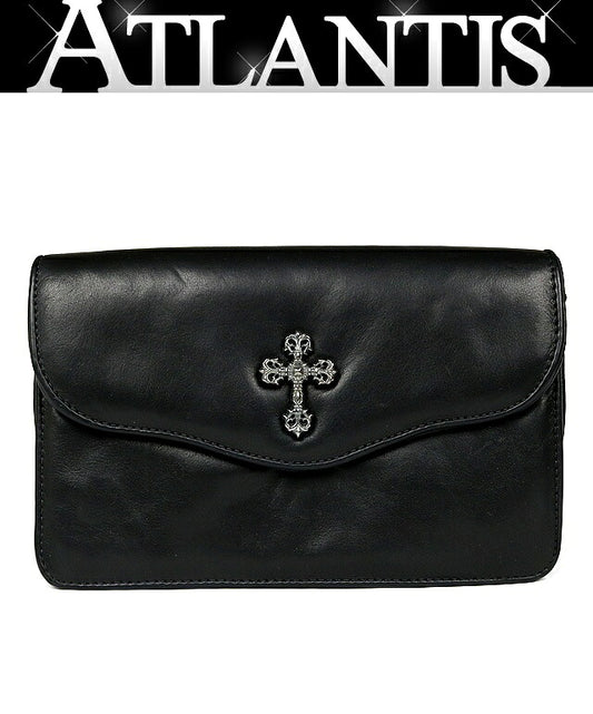 CHROME HEARTS Filigree Cross Chain Bag Black Size ONE SIZE