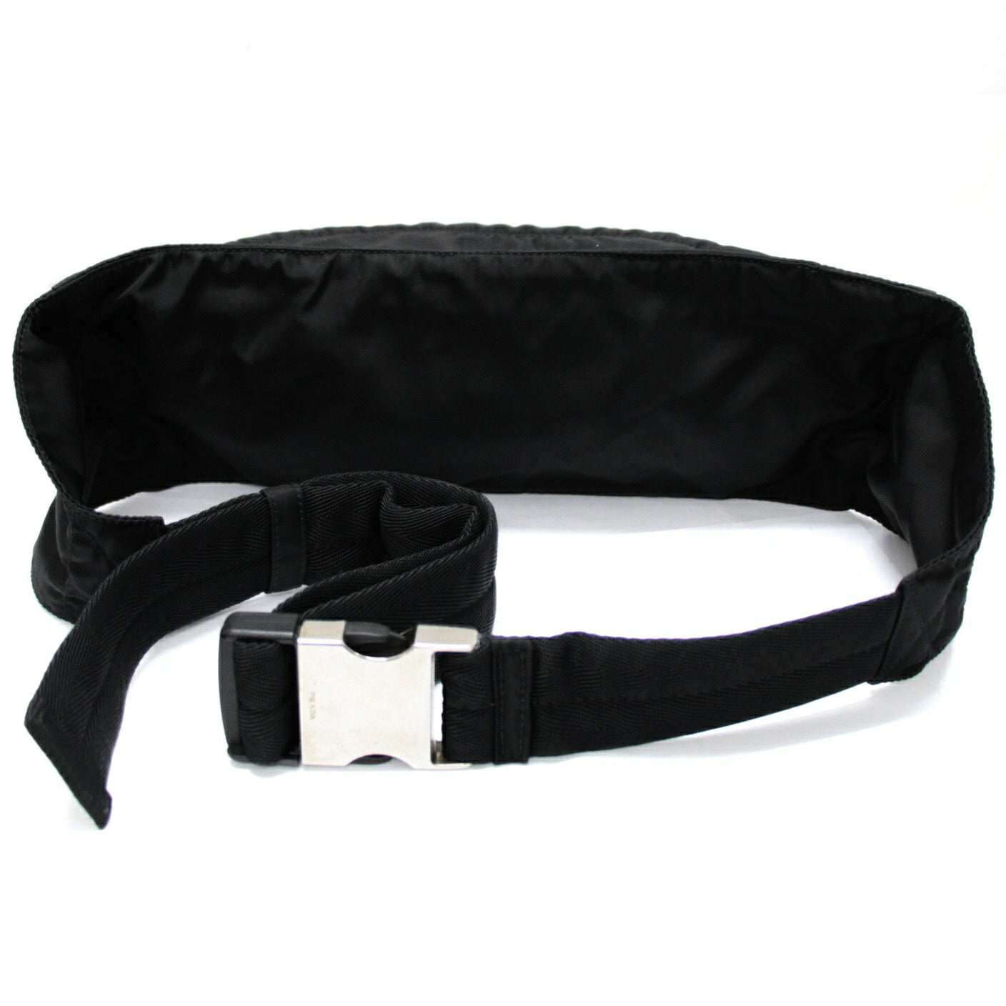 PRADA Triangle Logo Nylon Waist Body Bag Size ONE SIZE