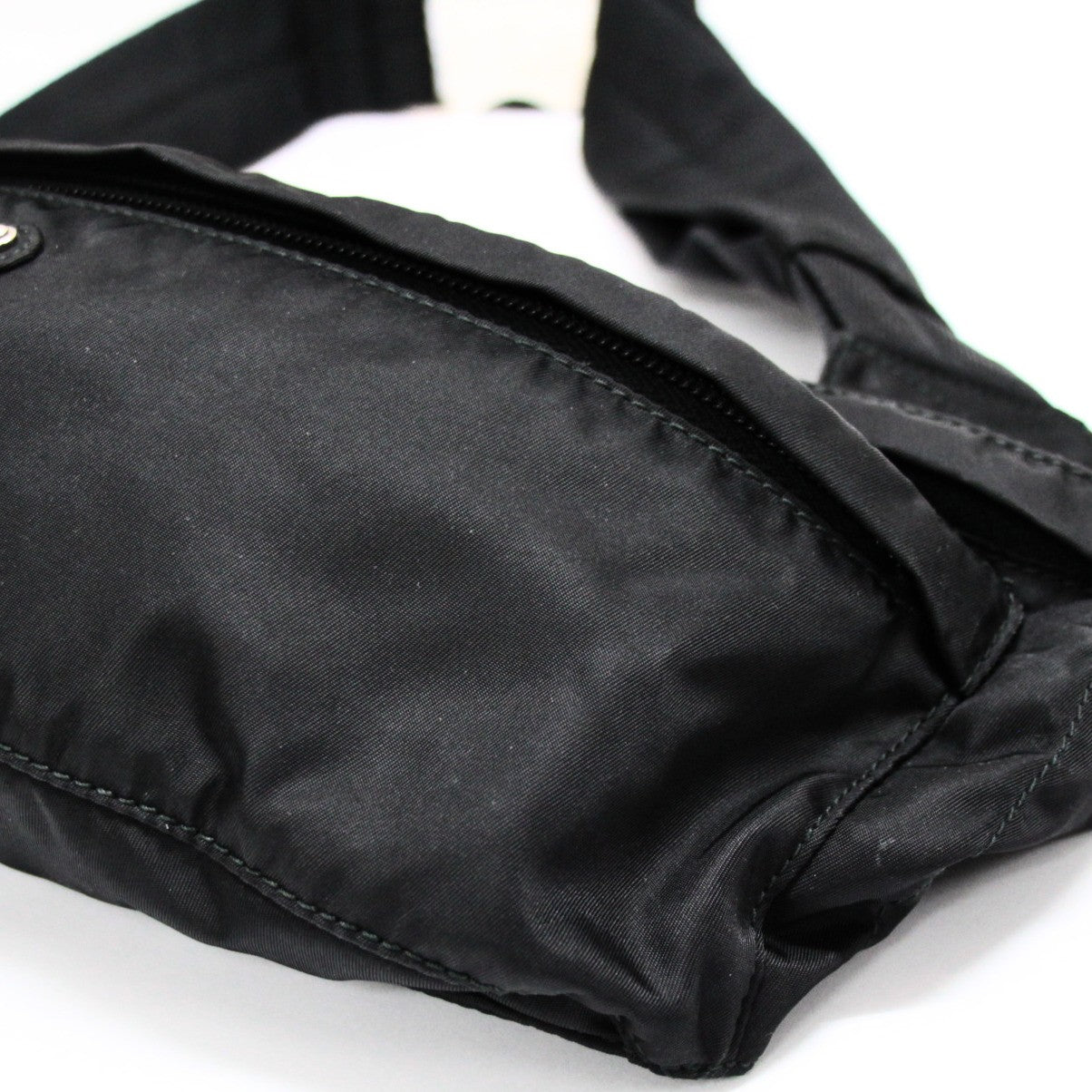 PRADA Triangle Logo Nylon Waist Body Bag Size ONE SIZE