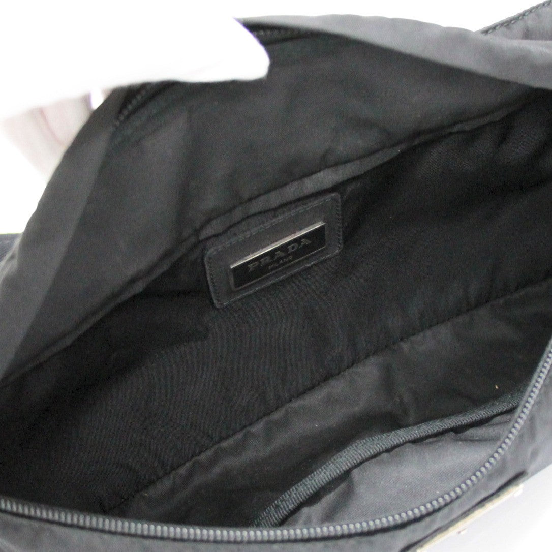 PRADA Triangle Logo Nylon Waist Body Bag Size ONE SIZE