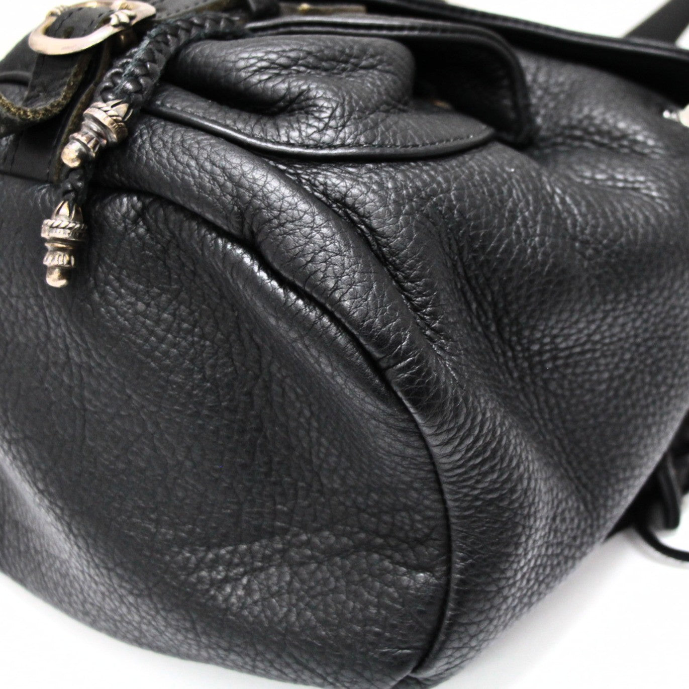 CHROME HEARTS Flare Knee Mini Backpack Black Size ONE SIZE
