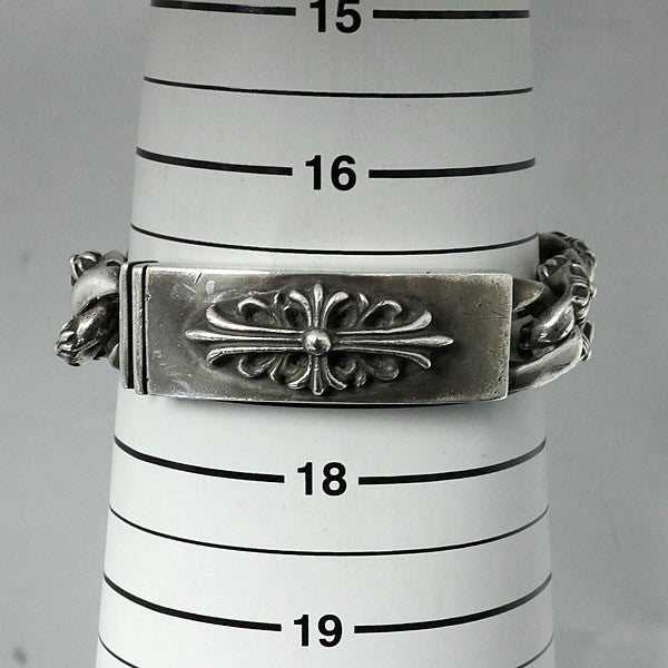 CHROME HEARTS Old Fancy Link Floral Cross ID Size ONE SIZE