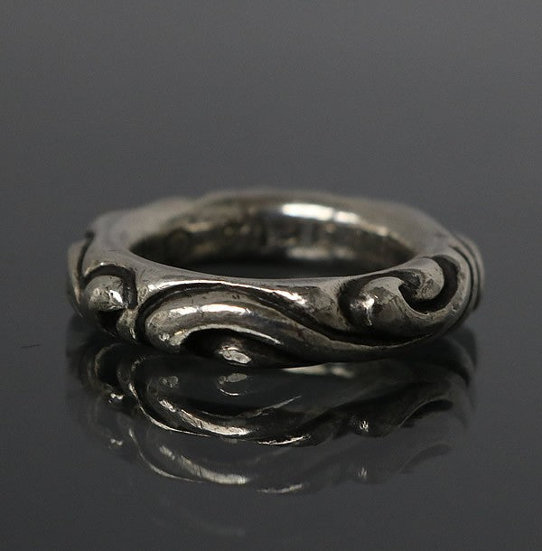 CHROME HEARTS Scroll Band Silver Ring SV925 Size ONE SIZE