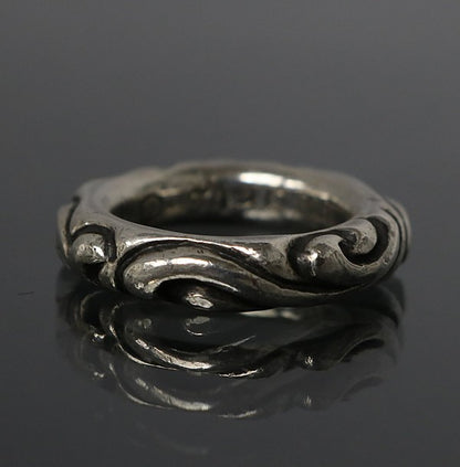 CHROME HEARTS Scroll Band Silver Ring SV925 Size ONE SIZE