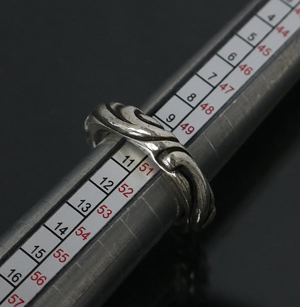 CHROME HEARTS Scroll Band Silver Ring SV925 Size ONE SIZE
