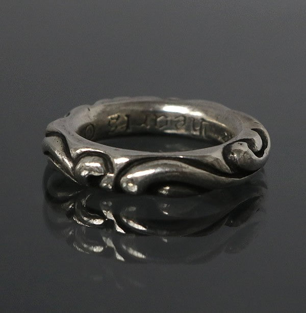 CHROME HEARTS Scroll Band Silver Ring SV925 Size ONE SIZE
