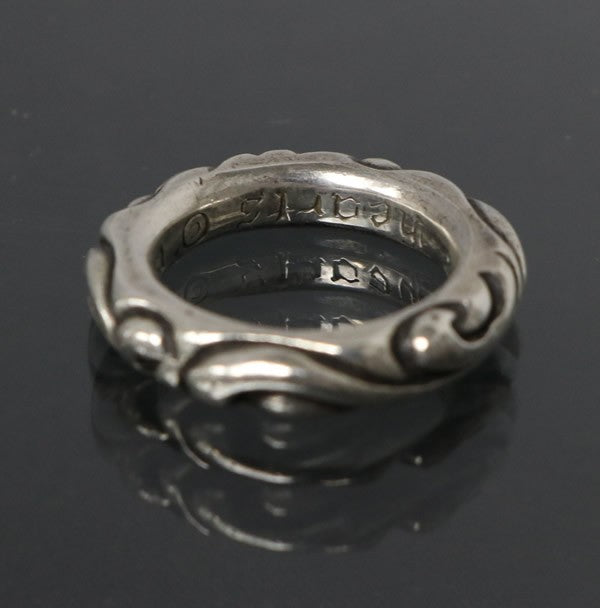 CHROME HEARTS Scroll Band Silver Ring SV925 Size ONE SIZE