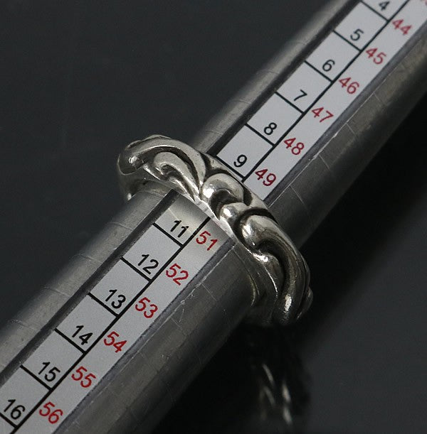 CHROME HEARTS Scroll Band Silver Ring SV925 Size ONE SIZE
