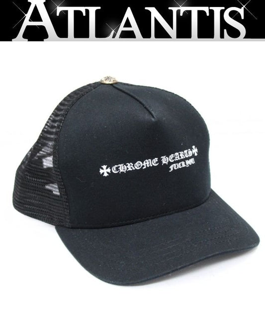 CHROME HEARTS "FUCK YOU" Black/White SV925 Cap Size ONE SIZE