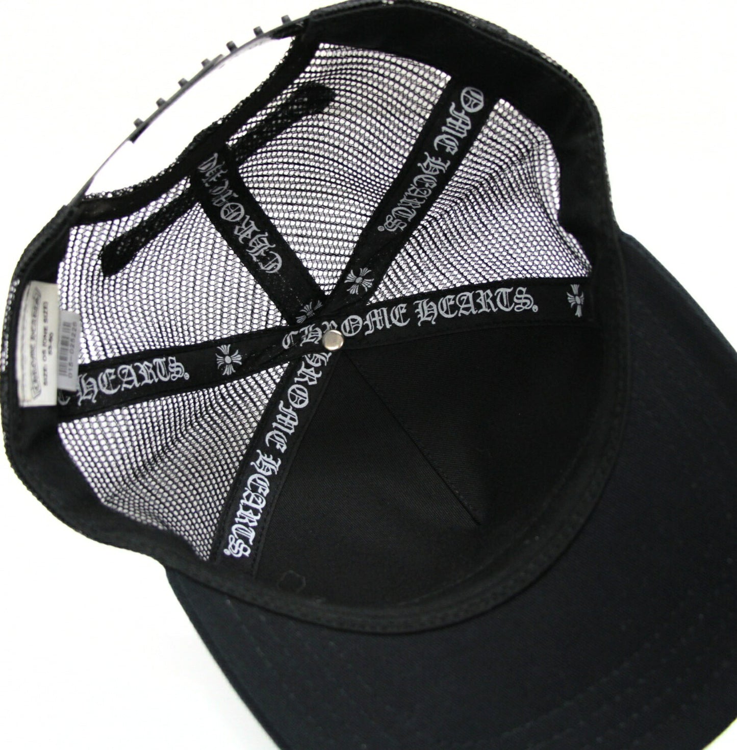 CHROME HEARTS "FUCK YOU" Black/White SV925 Cap Size ONE SIZE