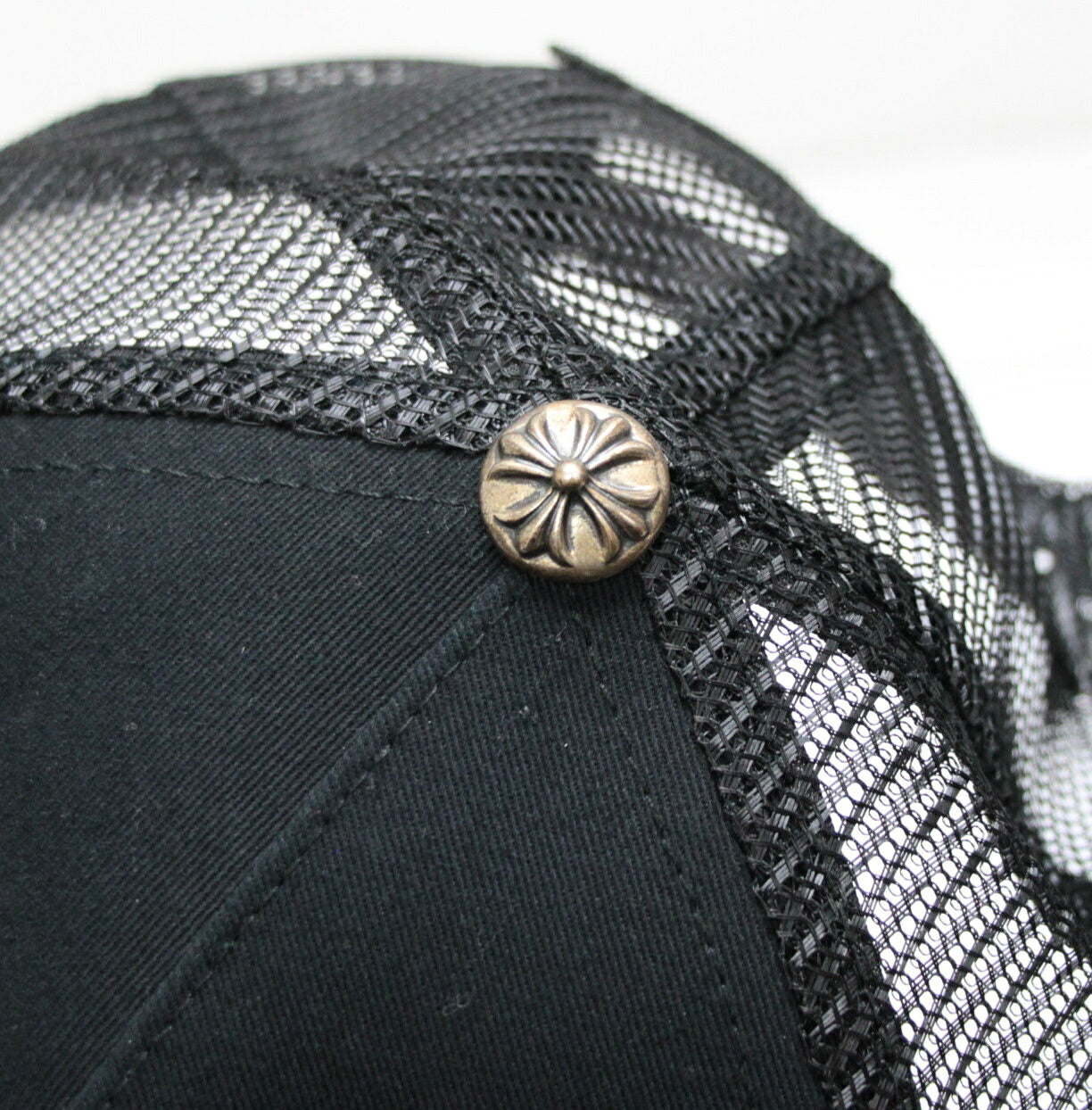 CHROME HEARTS "FUCK YOU" Black/White SV925 Cap Size ONE SIZE