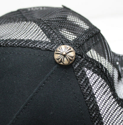 CHROME HEARTS "FUCK YOU" Black/White SV925 Cap Size ONE SIZE