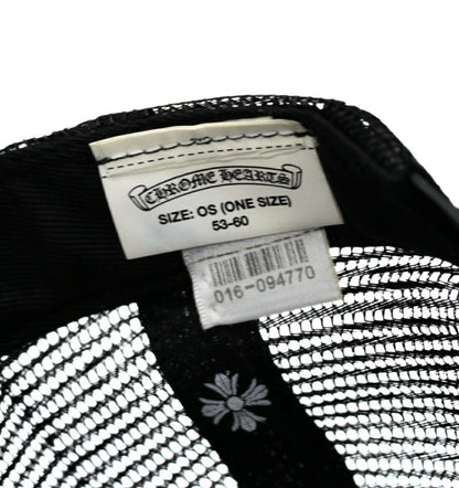 CHROME HEARTS Small Cross Trucker Black SV925 Size ONE SIZE