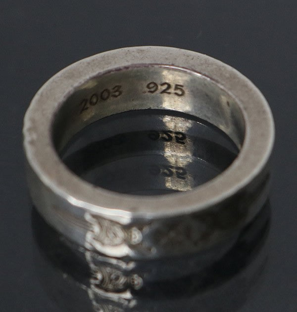 CHROME HEARTS Dagger 6mm Spacer Ring SV925 Size ONE SIZE