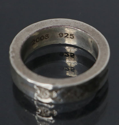 CHROME HEARTS Dagger 6mm Spacer Ring SV925 Size ONE SIZE