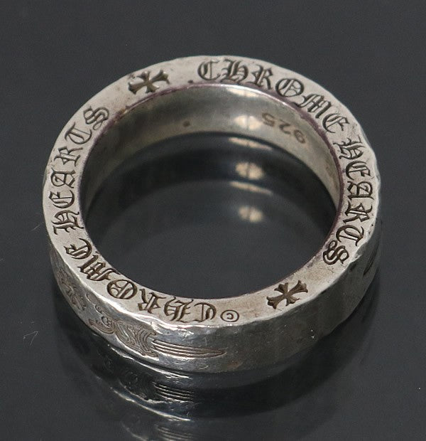 CHROME HEARTS Dagger 6mm Spacer Ring SV925 Size ONE SIZE