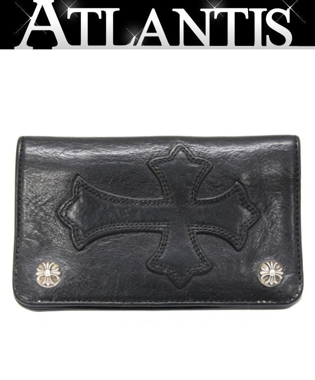 CHROME HEARTS Cross Button 1-Zip Patch Wallet Size ONE SIZE